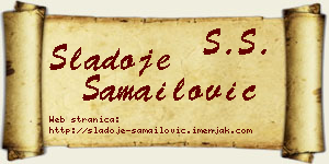 Sladoje Samailović vizit kartica
